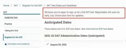 CB延期2021-2022年SAT报考时间：抢考位，你需要知道的三个要点
