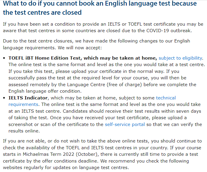 IELTS Indicator在内地上线！英国本硕对于该考试态度不一