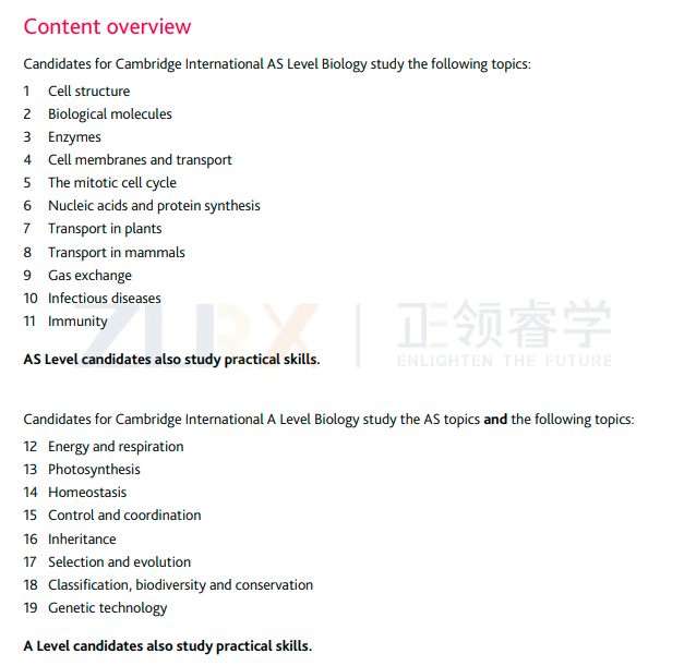 中国学生常选的三大A-Level科学科目，都考哪些内容？