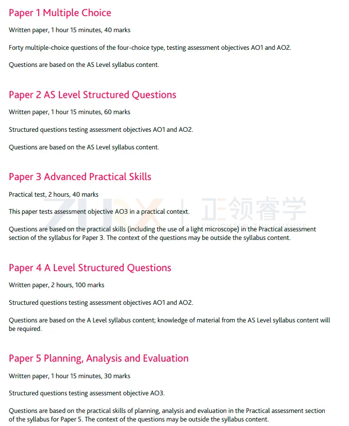 中国学生常选的三大A-Level科学科目，都考哪些内容？